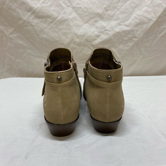 Sam Edelman Petty Packer Putty Leather Ankle Boots Size 5 - Picture 3 of 13